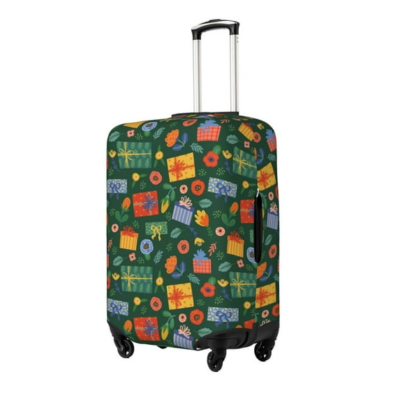 Goofa Christmas Gift Pattern Luggage Covers For Suitcase,Suitcase Cover Protector Fit 18-32 Inch Luggage-Medium