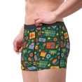 thumbnail image 1 of Goofa Christmas Gift Printed Men's Boxer Briefs Underwear, Moisture-Wicking Underwear, Trunk,Soft and Breathable Cotton Underwear-Small, 1 of 9