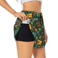 thumbnail image 1 of Goofa Christmas Gift Printed Women 2 in 1 Running Shorts,Quick Dry Athletic Workout Shorts,High Waisted Athletic Shorts with Liner Pockets-XX-Large, 1 of 9