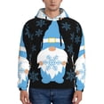 thumbnail image 1 of Goofa Christmas Gnome Snowflake for Men's Hooded Sweatshirt - Lightweight Pullover Hoodie with Kangaroo Pocket, Perfect for Everyday Wear-Small, 1 of 7