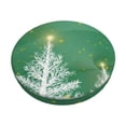 thumbnail image 1 of Goofa Christmas Green Printed Stool Covers Round, Waterproof Round Bar Stool Covers Anti-Slip Round Bar Stool Seat Cover with Elastic Bands Durable -12 inch, 1 of 7