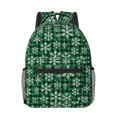 thumbnail image 1 of Goofa Christmas Pattern At Buffalo Plaid Pattern Comfortable Student Backpack - Ergonomic Design, Durable, Water-Resistant, Multi-Compartment,Travel, and Outdoor Activities, 1 of 5