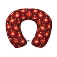 thumbnail image 1 of Goofa Christmas Red Balls Pattern Travel Pillow Memory Foam - Head Neck Support Airplane Pillow U-shaped Pillow Office Nap pillow Ergonomic Travel Accessory, 1 of 8