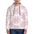 thumbnail image 1 of Goofa Christmas Snowflakes for Men's Hooded Sweatshirt - Lightweight Pullover Hoodie with Kangaroo Pocket, Perfect for Everyday Wear-XX-Large, 1 of 7
