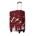 thumbnail image 1 of Goofa Christmas Tree Buffalo Plaid Pattern Luggage Covers For Suitcase,Suitcase Cover Protector Fit 18-32 Inch Luggage-X-Large, 1 of 9