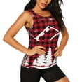 thumbnail image 1 of Goofa Christmas Tree Buffalo Plaid Printed Womens Workout Tops for Women Sleeveless Yoga Shirts Athletic Running Tank Tops Sleeveless Gym Clothes Workout Apparel-Large, 1 of 9