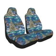 thumbnail image 1 of Goofa Christmas Tree Printed Car Seat Covers, Automotive Seat Covers for Cars Trucks and SUVs, Quick Setup Universal Fit Elastic Seat Covers-2 PCS, 1 of 6
