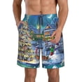 thumbnail image 1 of Goofa Christmas Tree Printed Mens Swim Trunks Summer Quick Dry Short Beach Swimwear Bathing Suits-X-Large, 1 of 9