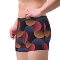 thumbnail image 1 of Goofa Circular Stripes Printed Men's Boxer Briefs Underwear, Moisture-Wicking Underwear, Trunk,Soft and Breathable Cotton Underwear-XX-Large, 1 of 9