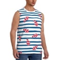 thumbnail image 1 of Goofa Clown Fish Printed Men's Sleeveless T-Shirt - Athletic Gym Workout Tank Top for Men - Moisture-Wicking, UPF 30+ Quick-Dry Muscle Tee-, 1 of 8