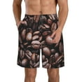 thumbnail image 1 of Goofa Coffee Bean Printed Mens Swim Trunks Summer Quick Dry Short Beach Swimwear Bathing Suits-X-Large, 1 of 9