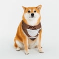 thumbnail image 1 of Goofa Coffee Cafe Cup Pattern Pet Scarf Bandana - Adjustable and Comfortable,Dog Scarf Bib Kerchief Breedfor Dogs and Cats-Small, 1 of 8