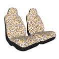 thumbnail image 1 of Goofa Coffee Donuts Printed Car Seat Covers, Automotive Seat Covers for Cars Trucks and SUVs, Quick Setup Universal Fit Elastic Seat Covers-2 PCS, 1 of 6