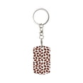 thumbnail image 1 of Goofa Coffee Rugby Printed Rectangular Metal Keychain Bag Charm Floral Charm for Purse Keys Metal Keyring Gift for Women Accessories, 1 of 7