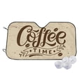 thumbnail image 1 of Goofa Coffee Time (2) Printed Car Windshield Sunshade,Foldable Reflective Sun Visor,UV Protection Heat Blocker Sunshade,Car Cooling Accessory-Small, 1 of 7