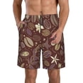 thumbnail image 1 of Goofa Coffee and Flowers Printed Mens Swim Trunks Summer Quick Dry Short Beach Swimwear Bathing Suits-XX-Large, 1 of 9