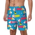 thumbnail image 1 of Goofa Color Dachshund Dog Printed Men's Swim Trunks Board Shorts Quick Dry Mens Swimming Trunks with Compression Liner,Breathable Fit Hawaii Beach Shorts-X-Large, 1 of 9