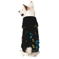 thumbnail image 1 of Goofa Color Musical Notes Pattern Small Dog Sweater Hoodies Pet Grey Hooded Soft Fleece Sweatshirts with Pocket Fall Winter Puppy Cat Sweaters Warm Clothes-X-Small, 1 of 8