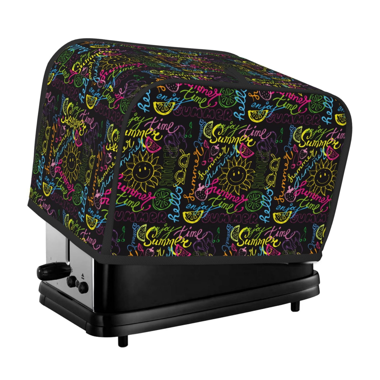 Goofa Color Summer Print Toaster Cover 2 Slice, Two Slice Bread Machine ...