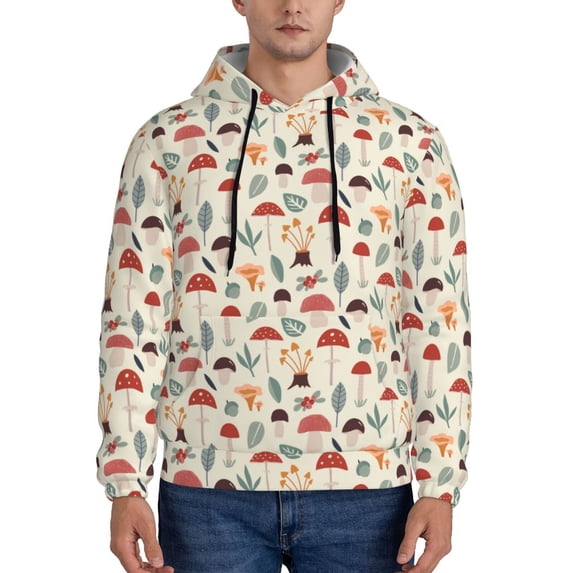 Goofa Colorful Autumn for Men's Hooded Sweatshirt - Lightweight Pullover Hoodie with Kangaroo Pocket, Perfect for Everyday Wear-X-Large