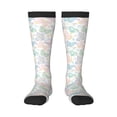 thumbnail image 1 of Goofa Colorful Butterfly Pattern Adult Stockings, Color-Block Knee High Socks, Comfortable and Breathable, Soft and Stretchable, Sports, and Decoration, 1 of 6