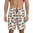 thumbnail image 1 of Goofa Colorful Butterfly Pattern Men's Pajama Short Sleep Shorts Soft Comfortable Breathable Pajamas Shorts with Pockets-3X-Large, 1 of 6