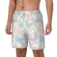 thumbnail image 1 of Goofa Colorful Butterfly Printed Men's Swim Trunks Board Shorts Quick Dry Mens Swimming Trunks with Compression Liner,Breathable Fit Hawaii Beach Shorts-Small, 1 of 9