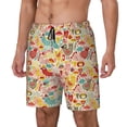 thumbnail image 1 of Goofa Colorful Chicken Printed Men's Swim Trunks Board Shorts Quick Dry Mens Swimming Trunks with Compression Liner,Breathable Fit Hawaii Beach Shorts-X-Large, 1 of 9