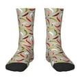 thumbnail image 1 of Goofa Colorful Chili Pattern Children's Crew Socks, Kids' Daily Wear and Sports Socks, Breathable Socks, Sports Socks, Moisture-Wicking Socks for Children, 1 of 6