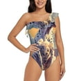 thumbnail image 1 of Goofa Colorful Cloud Spotted Dog Pattern Women's One Piece Swimsuits Tummy Control Bathing Suits Asymmetric One Shoulder Swimwear-X-Large, 1 of 6
