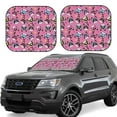 thumbnail image 1 of Goofa Colorful Cute French Bulldog Pattern 2 Piece Car Windshield Sun Shade Foldable | Front Windshield Shade for Sun, Heat and UV Rays | Sunshade for Car Front Window-Large, 1 of 7