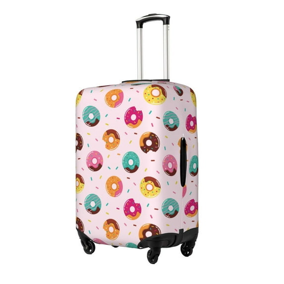 Goofa Colorful Donuts Pattern Luggage Covers For Suitcase,Suitcase Cover Protector Fit 18-32 Inch Luggage-Medium