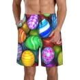 thumbnail image 1 of Goofa Colorful Easter Eggs1 Printed Mens Swim Trunks Summer Quick Dry Short Beach Swimwear Bathing Suits-XX-Large, 1 of 9