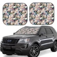 thumbnail image 1 of Goofa Colorful Flowers Pattern 2 Piece Car Windshield Sun Shade Foldable | Front Windshield Shade for Sun, Heat and UV Rays | Sunshade for Car Front Window-Large, 1 of 7