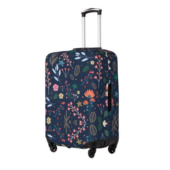 Goofa Colorful Flowers Pattern Luggage Covers For Suitcase,Suitcase Cover Protector Fit 18-32 Inch Luggage-Medium