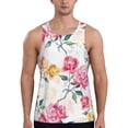 thumbnail image 1 of Goofa Colorful Flowers Pattern Men's Workout Tank Top Slim-Fit Tank Quick Dry Fit Muscle Tank Top Beach Tank Top Bodybuilding Sleeveless T Shirt-X-Large, 1 of 7