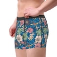 thumbnail image 1 of Goofa Colorful Flowers Printed Men's Boxer Briefs Underwear, Moisture-Wicking Underwear, Trunk,Soft and Breathable Cotton Underwear-Large, 1 of 9