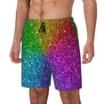 thumbnail image 1 of Goofa Colorful Glitter Printed Men's Swim Trunks Board Shorts Quick Dry Mens Swimming Trunks with Compression Liner,Breathable Fit Hawaii Beach Shorts-X-Large, 1 of 9