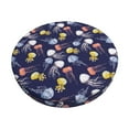 thumbnail image 1 of Goofa Colorful Jellyfish Printed Stool Covers Round, Waterproof Round Bar Stool Covers Anti-Slip Round Bar Stool Seat Cover with Elastic Bands Durable -13 inch, 1 of 7