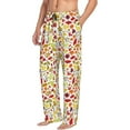 thumbnail image 1 of Goofa Colorful Leaves Printed Soft Pajama Pants for Men, Wide Leg Comfy Casual Lounge Yoga Pants-XX-Large, 1 of 9