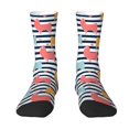 thumbnail image 1 of Goofa Colorful Llama Printed Men's Crew Socks, Soft Durable Breathable Moisture-Wicking with Odor Control Cotton socks, 1 of 9