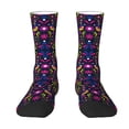 thumbnail image 1 of Goofa Colorful Mexican Printed Men's Crew Socks, Soft Durable Breathable Moisture-Wicking with Odor Control Cotton socks, 1 of 9