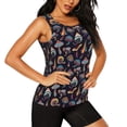 thumbnail image 1 of Goofa Colorful Mushrooms in Doodle Style Printed Womens Workout Tops for Women Sleeveless Yoga Shirts Athletic Running Tank Tops Sleeveless Gym Clothes Workout Apparel-, 1 of 9