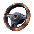 thumbnail image 1 of Goofa Colorful Plant Tiger Pattern Elastic Stretch Steering Wheel Cover,Universal 15 inch, Microfiber Breathable Ice Silk, Anti-Slip, Odorless, Easy Carry, 1 of 8
