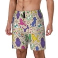 thumbnail image 1 of Goofa Colorful Poodle Dog Printed Men's Swim Trunks Board Shorts Quick Dry Mens Swimming Trunks with Compression Liner,Breathable Fit Hawaii Beach Shorts-X-Large, 1 of 9