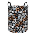 thumbnail image 1 of Goofa Colorful Screws Printed Circular Hamper,Laundry Basket with Handles,Storage Baskets Foldable,Large Capacity Laundry Hamper-, 1 of 8