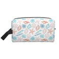 thumbnail image 1 of Goofa Colorful Seashells1 Printed Toiletry Bag with Handle,Large Capacity Travel Makeup Cosmetic Bag for Women, Carry on Airport Airline Compliant Bag, 1 of 9