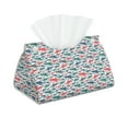thumbnail image 1 of Goofa Colorful Shark Pattern Triangle Square Tissue Box Cover, Modern PVC Leathe Facial Paper Holder,Decorative Holder/Organizer for Bathroom Vanity Countertop, 1 of 9
