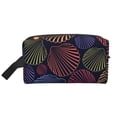 thumbnail image 1 of Goofa Colorful Shells Printed Toiletry Bag with Handle,Large Capacity Travel Makeup Cosmetic Bag for Women, Carry on Airport Airline Compliant Bag, 1 of 9