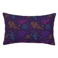 thumbnail image 1 of Goofa Colorful Snake Print Plush Throw Pillow Case, Soft Velvet with Hidden Zipper, Decorative Cushion Cover for Sofa, Bed, Car, and Home Décor-14"x20", 1 of 4